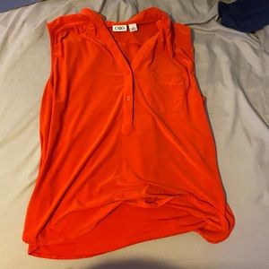 red tank top blouse